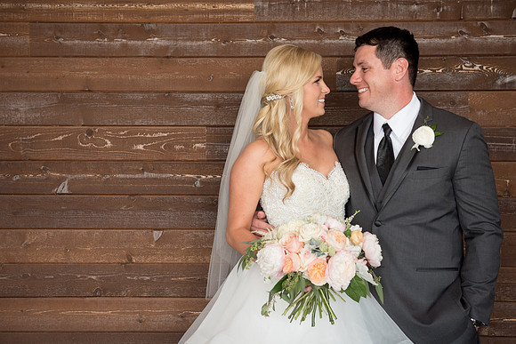 Bride and Groom after their ceremony at the Sheraton in McKinney, Texas.