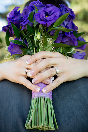 Stunning purple flowers for our bride at the Bow Valley Ranche in Calgary, Alberta, Canada.