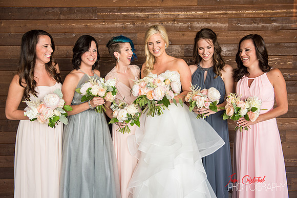 Lovely Robbyn and her gorgeous bridesmaids at the Sheraton in McKinney, Texas.