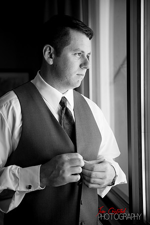 Brett, the groom anxiously waits. Taken at the Sheraton, McKinney, Texas.